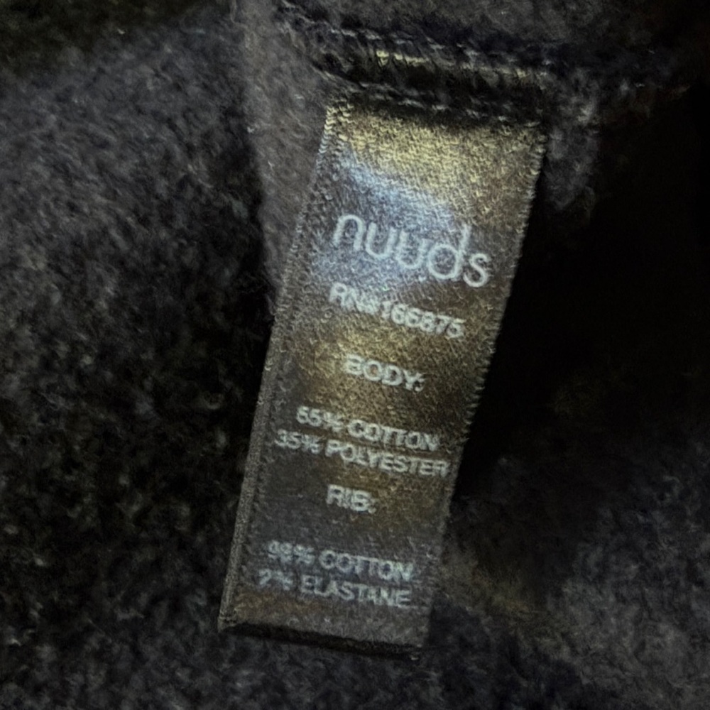 nuuds Black Crewneck with Cream Logo - Picture 6 of 8